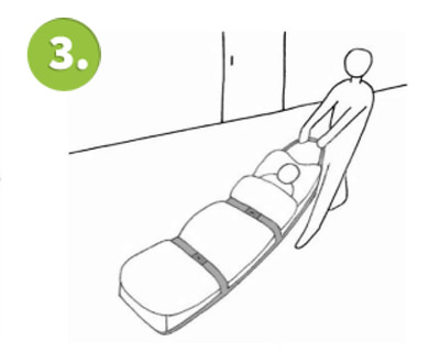 Funktionsweise Rettungstuch im Einsatz